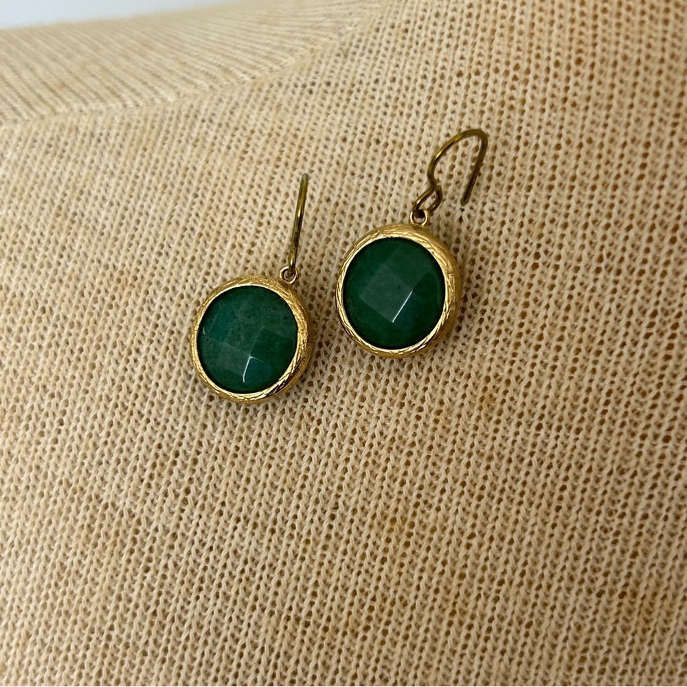 Sensitive Ears Gold Drop Earrings - Picture 6 of 12